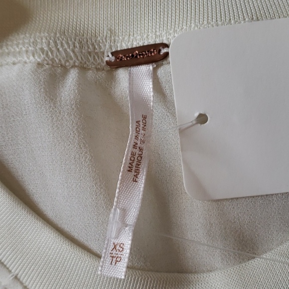 Free People Short Sleeved Sequined Cold Shoulder - Picture 3 of 5